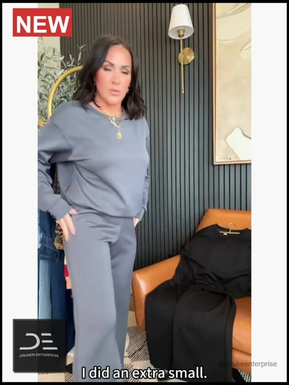 Modal Oversized Sweatshirt Wide Leg Pants 2 Piece Set